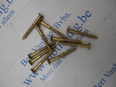 Schroef 4x40 mm BVK-Gl. Messing / st