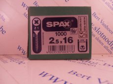 Spax kruiskop 2,5x16 mm/st
