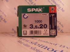 Spax T-star plus 3,5x20 mm/ st wirox