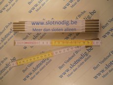 Vouwmeter professioneel Wit/geel 2 meter